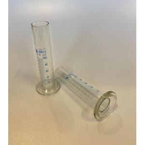 Målesylinder, rund base 100 ml, Lav form