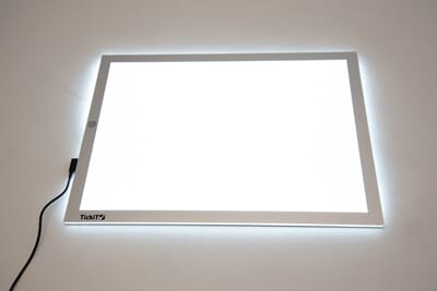 Lysplate, LED, hvitt lys, str: A3