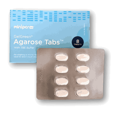 Agarose med GelGreen, all in one tablett, 8 stk