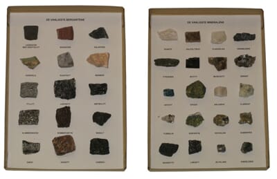 Steinsamling, bergarter og mineraler-foreløpig utilgjengelig