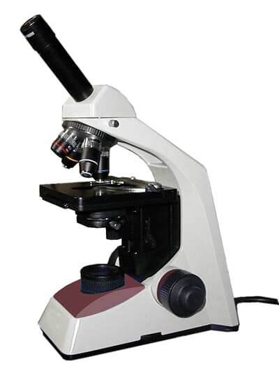 Mikroskop, monokulært, BS-101, planobjektiver