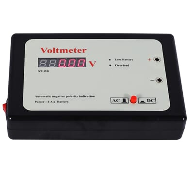 Voltmeter, digitalt,  AC/DC 0-20V
