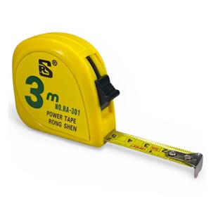 Målebånd, 3 m, stål