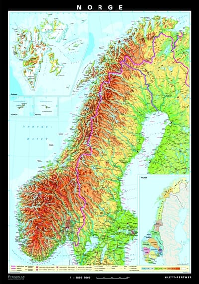 Klasseromskart: Norge