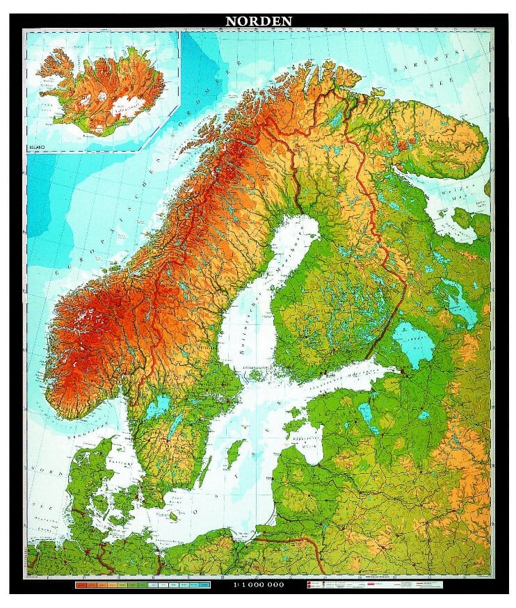 Klasseromskart: Norden - FYBIKON