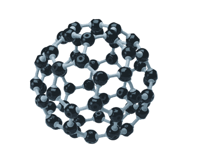 Molekylmodell: Fulleren, C-60