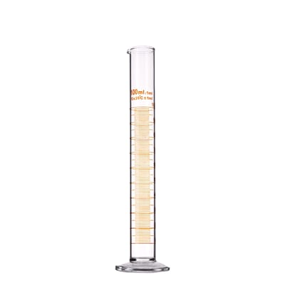 Målesylinder, rund base, 25 ml