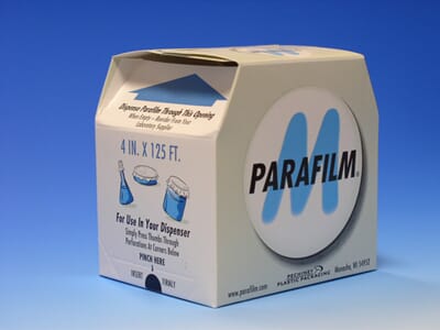 Parafilm i dispenser: bredde: 100 mm x 38 m