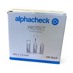 Blodlansetter, 28G x 1.6 mm, pk á 100 stk