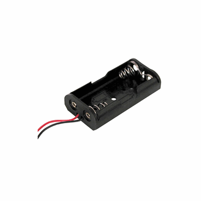 Batteriholder AA, dobbel, 1,5 V, pk. á 10 stk